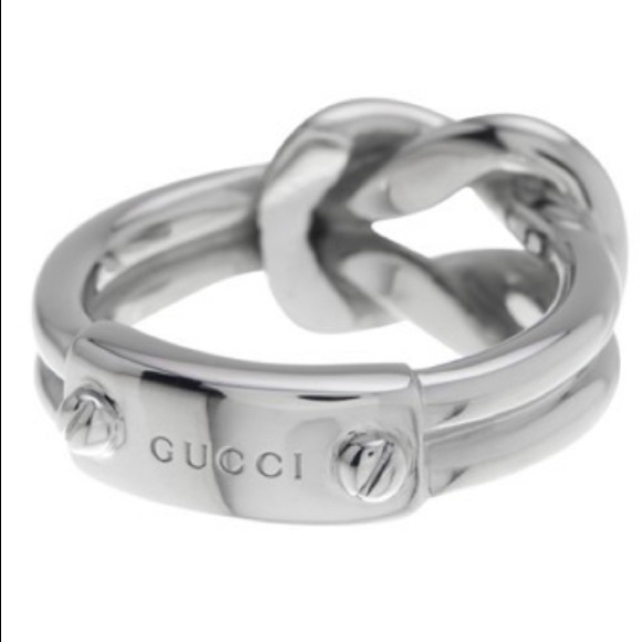 Gucci Piccolo Knot Ring - Sterling Silver - NWT - Picture 5 of 7
